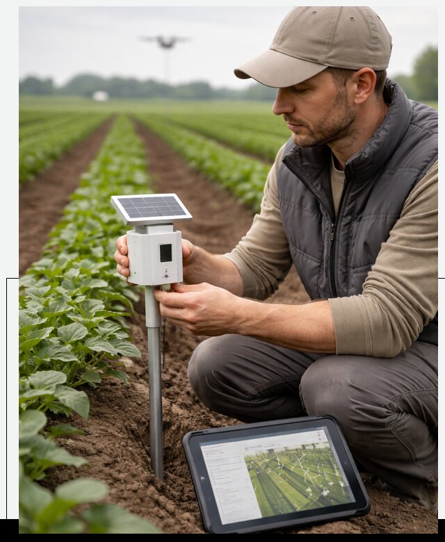 IoT мониторинг сельскохозяйственных полей и контроля в Коломне