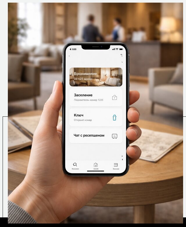 Мобильное приложение для гостей отеля в Коломне, управление сервисом